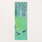 Abstraktes Grün Yogamatte (Rückseite)