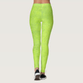 Abstraktes Grünbuch Leggings (Rückseite)