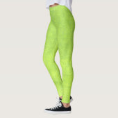 Abstraktes Grünbuch Leggings (Links)