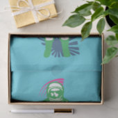 Abstraktes Grünbuch über das grüne Raumschiff Seidenpapier (Geschenk)