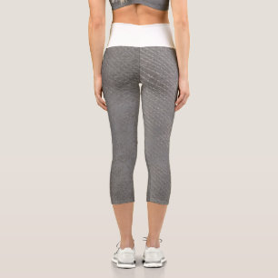 Abstraktes Grundierleder Capri Leggings