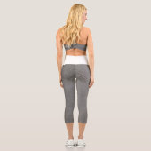 Abstraktes Grundierleder Capri Leggings (Rückseite)