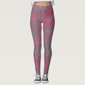 Abstraktes Grundierleder Leggings (Vorderseite)