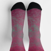 Abstraktes Grundierleder Socken (Oben)