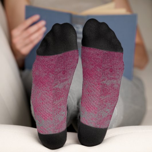 Abstraktes Grundierleder Socken (Unterseite)