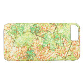 Abstraktes grünes Ackerblatt auf zerkratztem Boden Case-Mate iPhone Hülle (Rückseite (Horizontal))