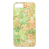 Abstraktes grünes Ackerblatt auf zerkratztem Boden Case-Mate iPhone Hülle (Rückseite)