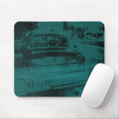 Abstraktes grünes Auto Mousepad (Mit Mouse)