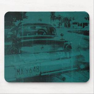 Abstraktes grünes Auto Mousepad
