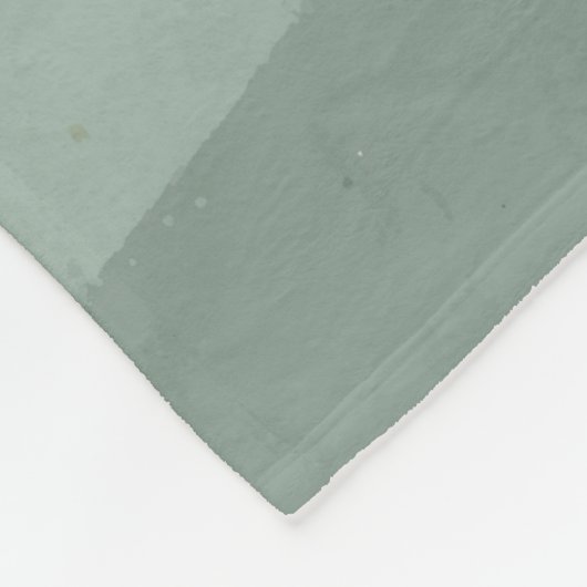 Abstraktes Grünes Gebirge Wasserfarbenwelt Landsch Fleecedecke (Ecke)