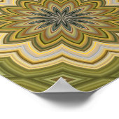 Abstraktes grünes Poster (Ecke)