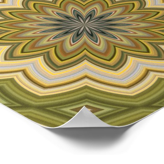 Abstraktes grünes Poster (Ecke)