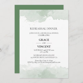 Abstraktes grünes Probe Einladung