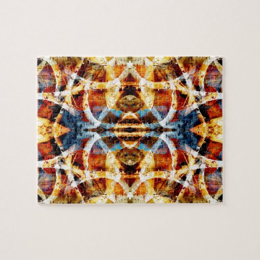 Abstraktes Grunge-Graffiti-Muster Puzzle (Horizontal)