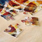 Abstraktes Grunge-Graffiti-Muster Puzzle (Seite)