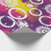 Abstraktes Grunge-Muster mit Sternenexplosion und Geschenkpapier (Ecke)