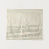 Abstraktes grunge oldisch Vintages Bambusbeige Wandteppich (Vorderseite (Horizontal))