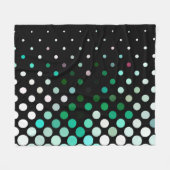 Abstraktes Halbton-Hintergrundmuster. Geometrische Fleecedecke (Vorderseite (Horizontal))