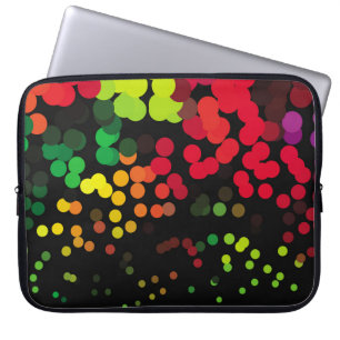 Abstraktes Halbton-Hintergrundmuster. Geometrische Laptopschutzhülle