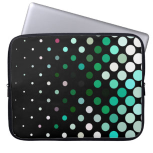 Abstraktes Halbton-Hintergrundmuster. Geometrische Laptopschutzhülle