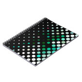 Abstraktes Halbton-Hintergrundmuster. Geometrische Notizblock (Linke Seite)