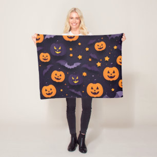 Abstraktes Halloween-Design Fleecedecke