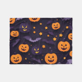 Abstraktes Halloween-Design Fleecedecke (Vorderseite (Horizontal))