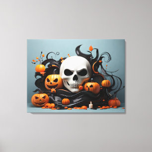 Abstraktes Halloween-Design Leinwanddruck