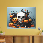 Abstraktes Halloween-Design Leinwanddruck (Insitu (Wohnzimmer))