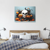 Abstraktes Halloween-Design Leinwanddruck (Insitu (Schlafzimmer))