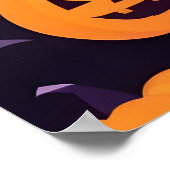 Abstraktes Halloween-Design Poster (Ecke)