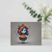 Abstraktes Halloween-Design Postkarte (Stehend Vorderseite)