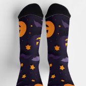 Abstraktes Halloween-Design Socken (Oben)