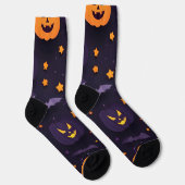 Abstraktes Halloween-Design Socken (Rechts)
