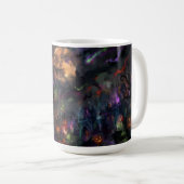 Abstraktes Halloween Kaffeetasse (VorderseiteRechts)