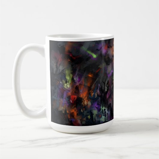 Abstraktes Halloween Kaffeetasse (Links)