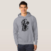Abstraktes Halloween Skeletts-Hooded-Sweatshirt Hoodie (Vorne ganz)