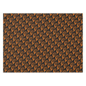 Abstraktes Halloween-Tablett aus Schwarz und Orang Tischdecke (Vorderseite (Horizontal))