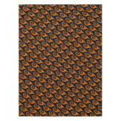 Abstraktes Halloween-Tablett aus Schwarz und Orang Tischdecke (Vorderseite)