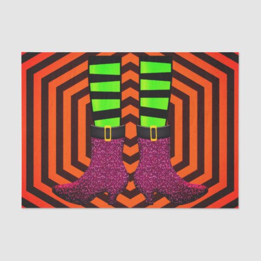 Abstraktes Halloween-Tissue Seidenpapier (Vorderseite)