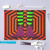 Abstraktes Halloween-Tissue Seidenpapier (Handwerk)