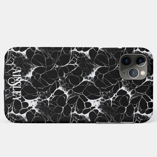 Abstraktes Halloween und  3D Spiderweb Case-Mate iPhone Hülle (Rückseite (Horizontal))