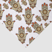 Abstraktes Hamsa-Amulett (Hand der Fatima) Muster Seidenpapier (Detail)