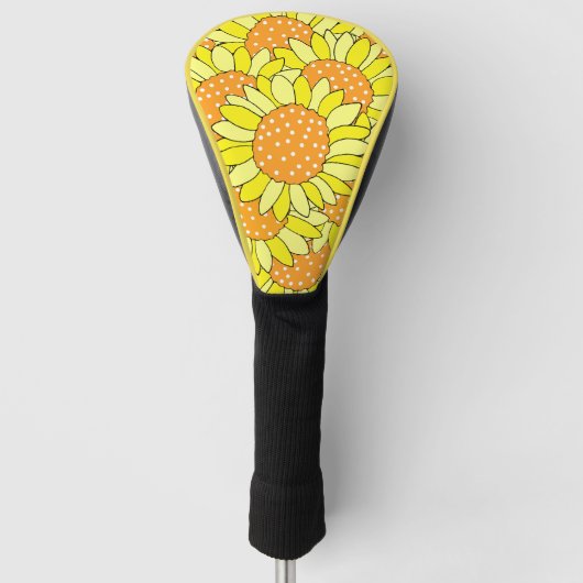 Abstraktes Händeschleifmuster Golf Headcover (Vorderseite)