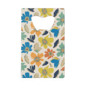 Abstraktes handgezeichnetes Boho-Blumenmuster Geldbeutel Flaschenöffner (Vorderseite)