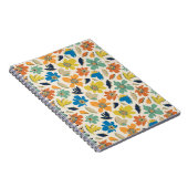Abstraktes handgezeichnetes Boho-Blumenmuster Notizblock (Rechte Seite)