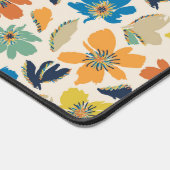 Abstraktes Handgezeichnetes Boho-Blumenmuster Schreibtischunterlage (Ecke)