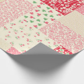 abstraktes, handgezeichnetes Patchwork-Muster Geschenkpapier (Ecke)