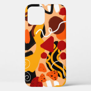 Abstraktes Handzeichnen geometrischer Formen Pinse Case-Mate iPhone Hülle