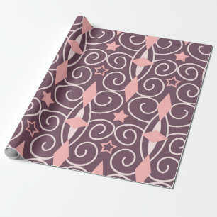 Abstraktes Handzeichnen ornamentaler geometrischer Geschenkpapier